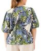 Karen Kane Karen Kane Plus Puff Sleeve Button Front Shirt - 2