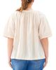 Karen Kane Karen Kane Plus Short Sleeve Embroidered Peasant Top - 2