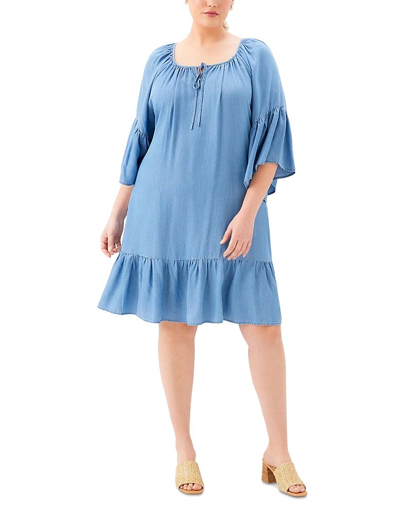 Karen Kane Karen Kane Plus Size Ruffle Hem Dress