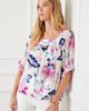 Karen Kane Karen Kane Print Ruffle Cuff Square Neck Top - 4