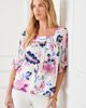 Karen Kane Karen Kane Print Ruffle Cuff Square Neck Top - 5