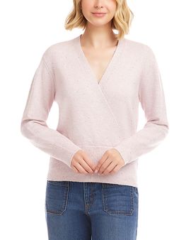 Karen Kane Karen Kane Sequin Crossover Wrap Sweater