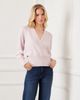 Karen Kane Karen Kane Sequin Crossover Wrap Sweater - 4
