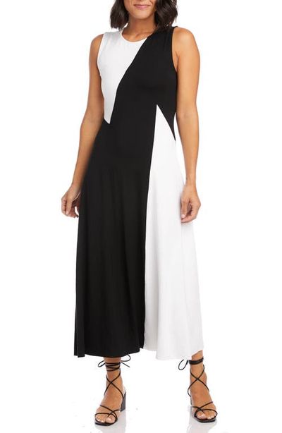 Karen Kane Karen Kane Sleeveless Colorblock Midi Dress