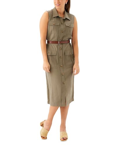Karen Kane Karen Kane Sleeveless Midi Shirtdress