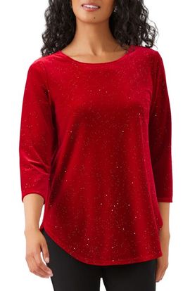 Karen Kane Karen Kane Sparkle Velvet Top
