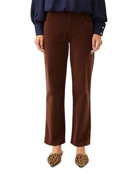 Karen Kane Karen Kane Stretch Cotton Corduroy Straight Pants
