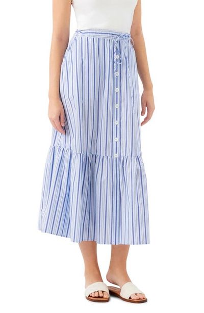 Karen Kane Karen Kane Stripe Tiered Cotton Skirt