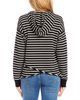 Karen Kane Karen Kane Striped Asymmetric Hem Hooded Sweatshirt - 2