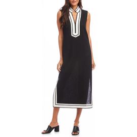 Karen Kane Karen Kane The St. Tropez Linen Blend Midi Dress