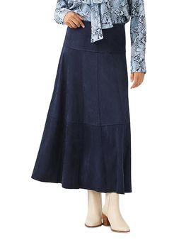 Karen Kane Karen Kane Tiered Faux Suede Midi Dress
