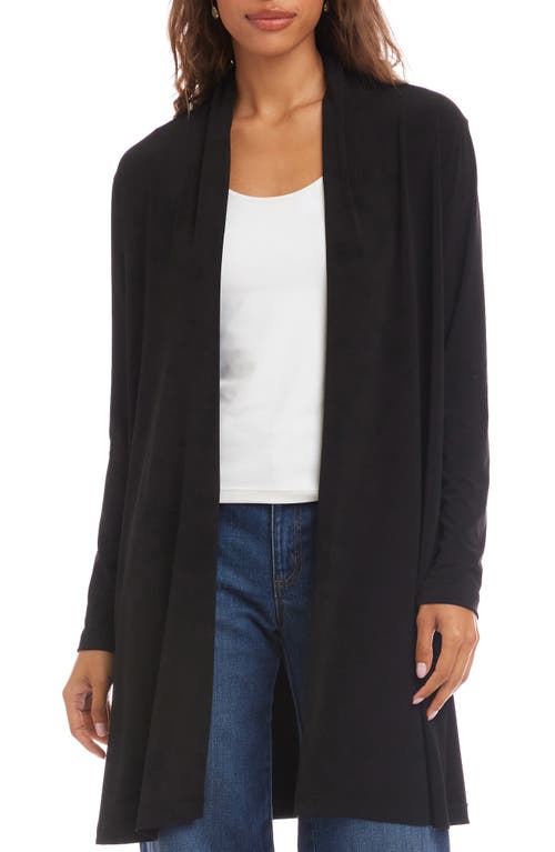 Karen Kane Karen Kane Travel Jersey Open Front Side Zip Cardigan