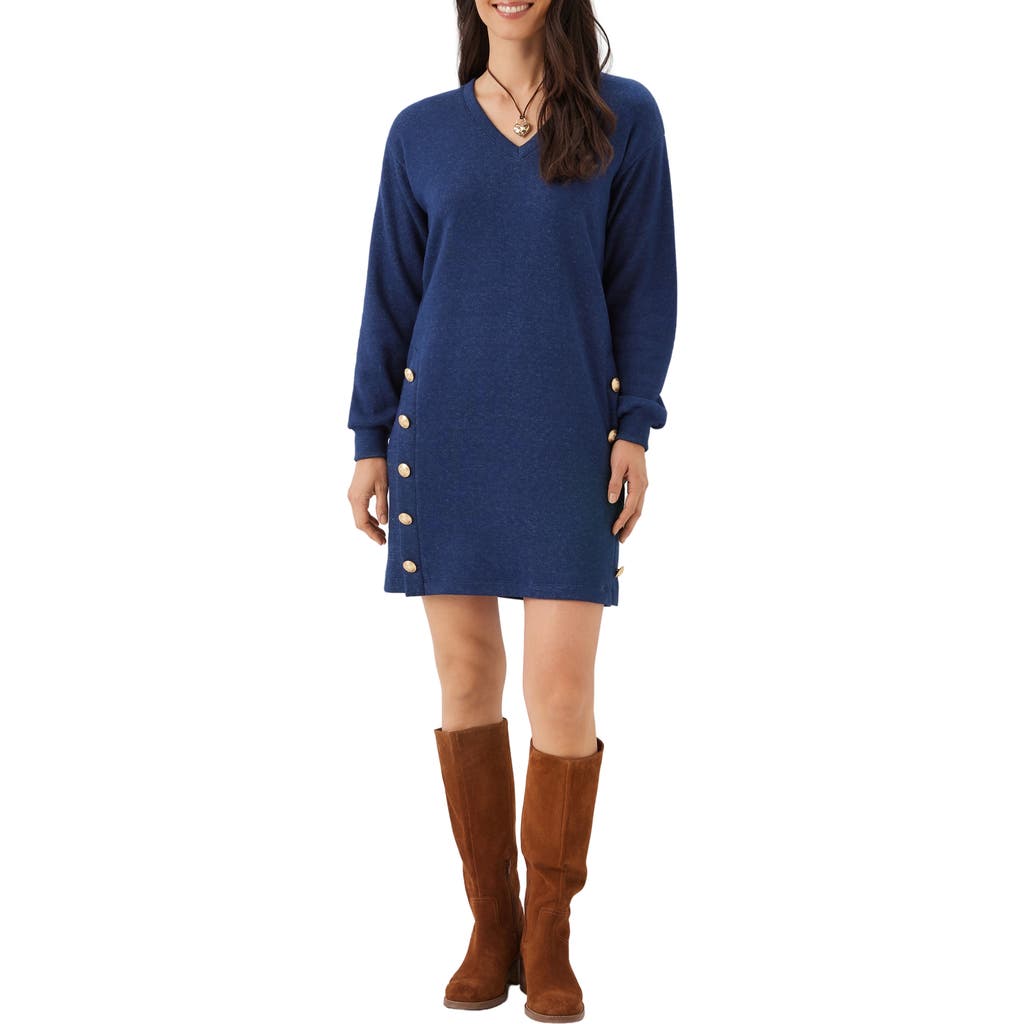 Karen Kane Karen Kane V-Neck Button Detail Minidress
