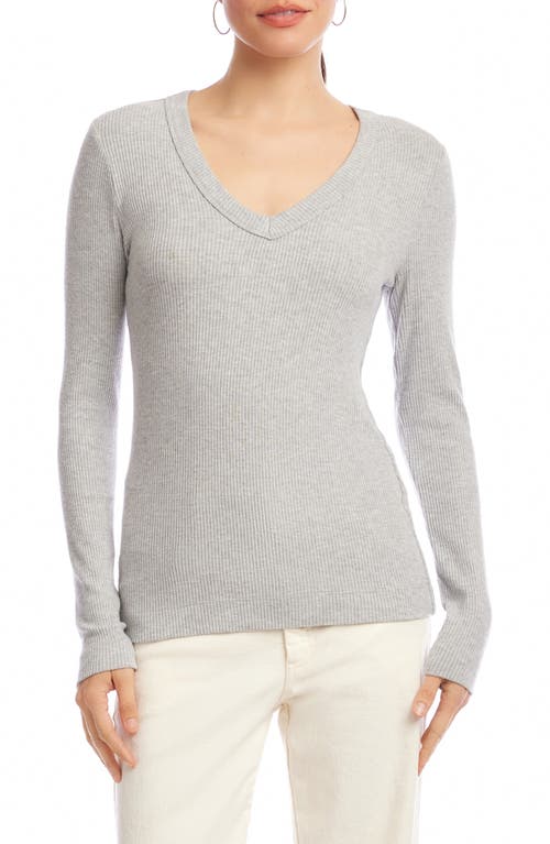 Karen Kane Karen Kane V-Neck Rib Top