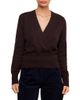 Karen Kane Karen Kane Wrap Front Cotton Blend Sweater - 1