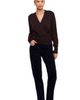 Karen Kane Karen Kane Wrap Front Cotton Blend Sweater - 4