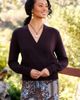 Karen Kane Karen Kane Wrap Front Cotton Blend Sweater - 5