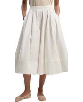 Karen Millen Karen Millen Cotton Tailored Full Midi Skirt