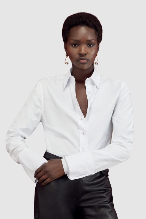 Karen Millen Karen Millen Cotton Woven Buttoned Shirt