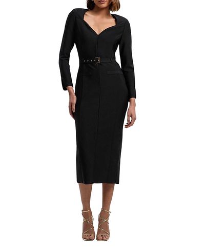 Karen Millen Karen Millen Figure Form Bandage Belted Midi Dress