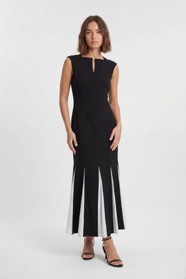 Karen Millen Karen Millen Godet Detail Maxi Dress