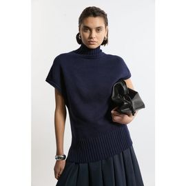Karen Millen Karen Millen High Neck Knitted Tunic Top