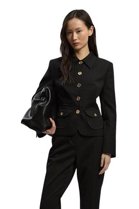 Karen Millen Karen Millen Petite Textured Tailored Jacket
