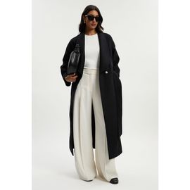 Karen Millen Karen Millen Petite Wrap Tailored Maxi Coat