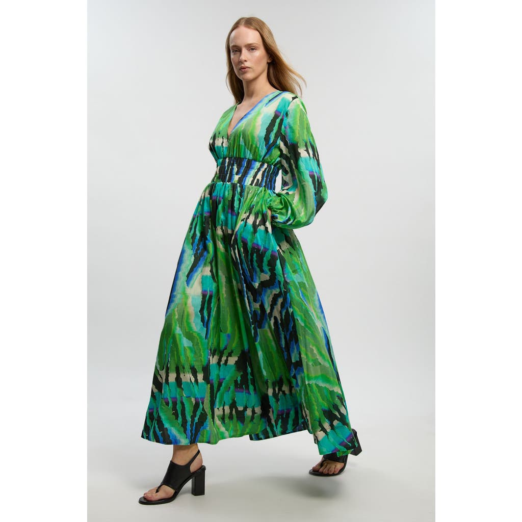 Karen Millen Karen Millen Plunge V-Neck Maxi Dress