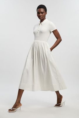 Karen Millen Karen Millen Rib Shirt Midi Dress