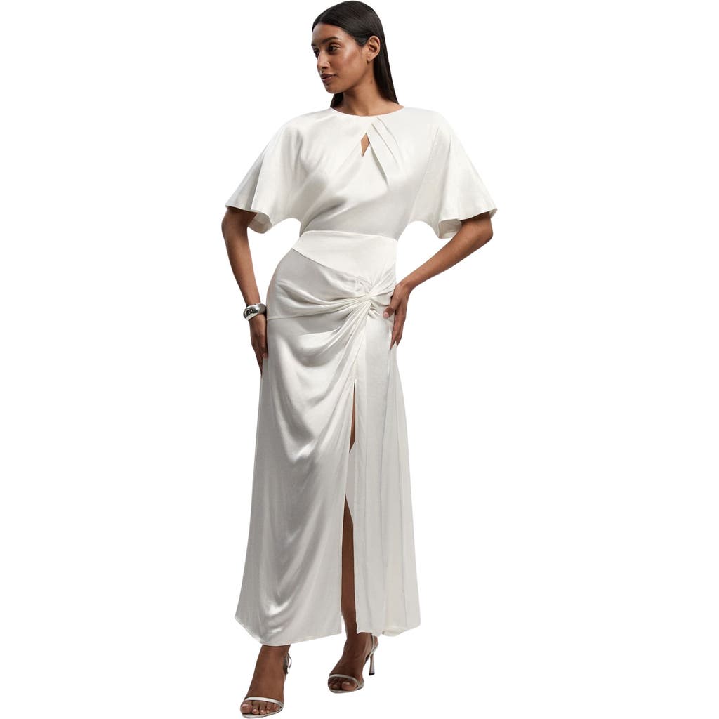 Karen Millen Karen Millen Satin Twist Midaxi Dress