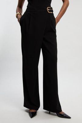 Karen Millen Karen Millen Tailored Crepe Buckle Trousers