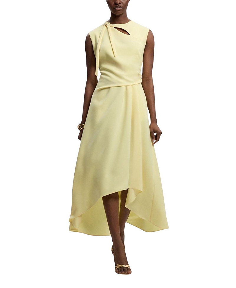 Karen Millen Karen Millen Tailored Drape Neck Midi Dress