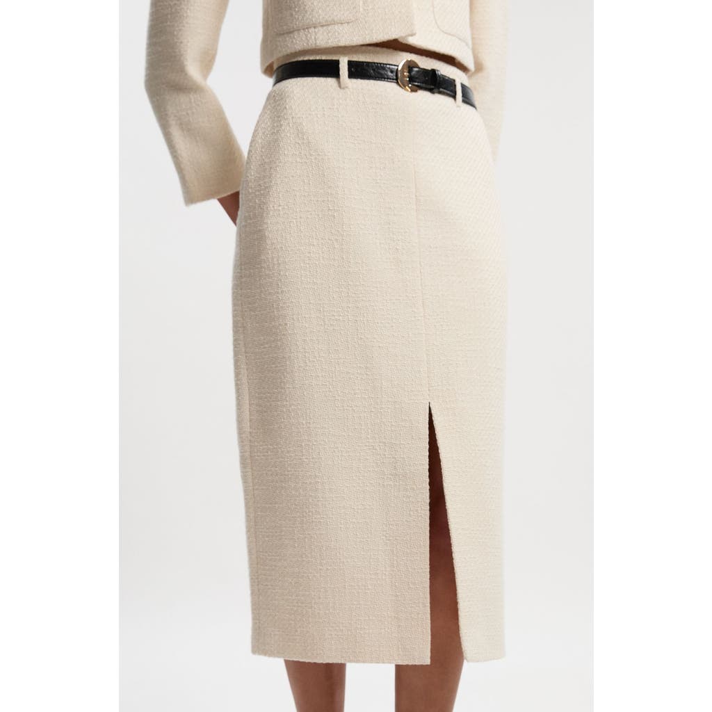 Karen Millen Karen Millen Tweed Belted Pencil Skirt
