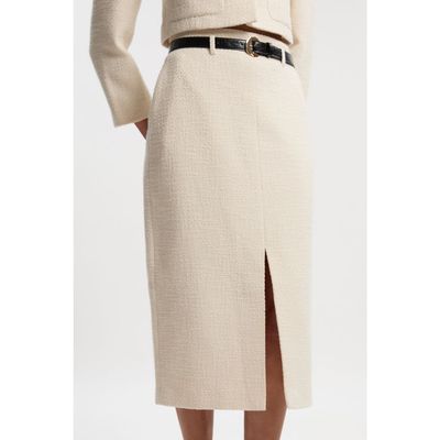 Karen Millen Karen Millen Tweed Belted Pencil Skirt
