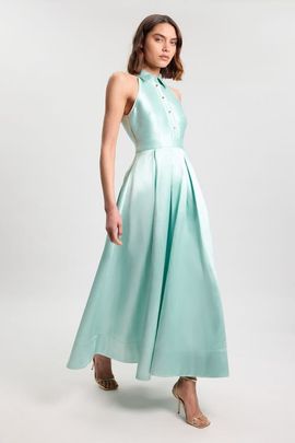 Karen Millen Karen Millen Twill Collared Maxi Dress