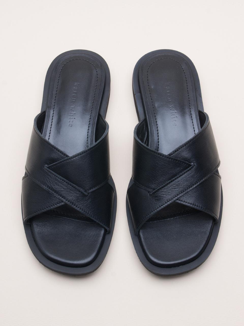 karen white Cozy 2cm Slides (kw2871)