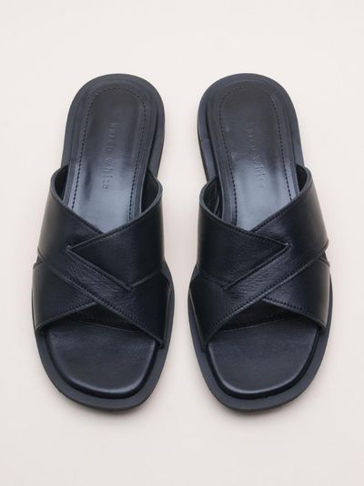 karen white Cozy 2cm Slides (kw2871)