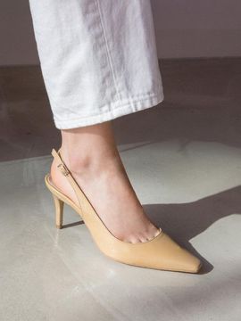 karen white Ground Sling Back Shoes