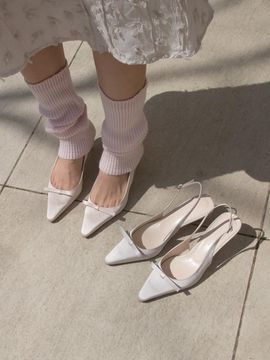 karen white Jaenne Slingback Shoes_5cm