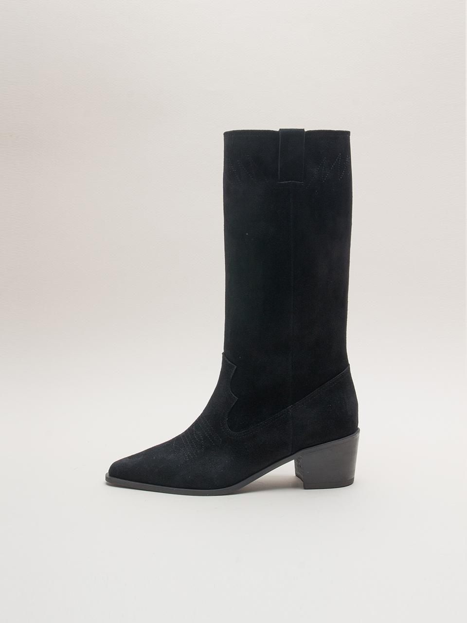 karen white Modern Western 5cm Boot [Black] (KW2757)