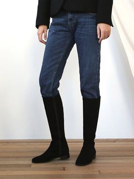 karen white Oak Suede Long Boots