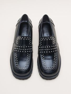 karen white Stud 2cm Loafer (kw2851)