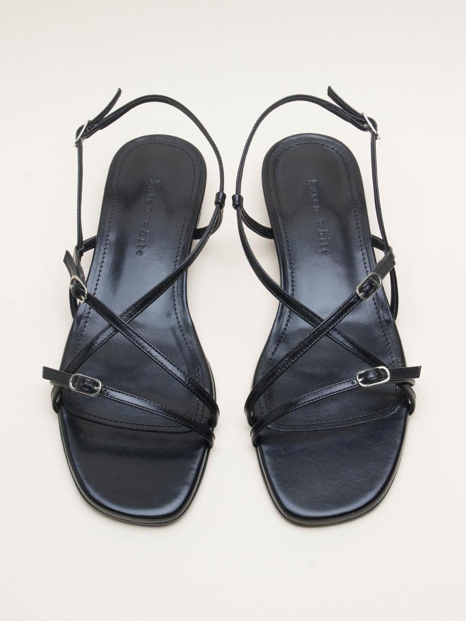 karen white Tower 1.5cm Flat Sandals (kw2849)