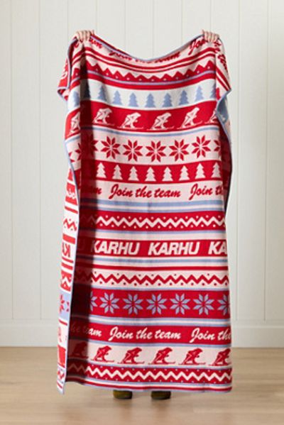 Karhu Patterned Wool Throw Blanket
