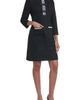 KARL LAGERFELD PARIS KARL LAGERFELD PARIS Bead Detail Shimmer Knit Tweed Shift Minidress - 1