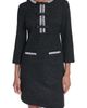 KARL LAGERFELD PARIS KARL LAGERFELD PARIS Bead Detail Shimmer Knit Tweed Shift Minidress - 5