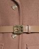 KARL LAGERFELD PARIS KARL LAGERFELD PARIS Belted Button Front Wool Blend Coat - 4