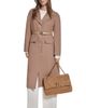 KARL LAGERFELD PARIS KARL LAGERFELD PARIS Belted Button Front Wool Blend Coat - 5