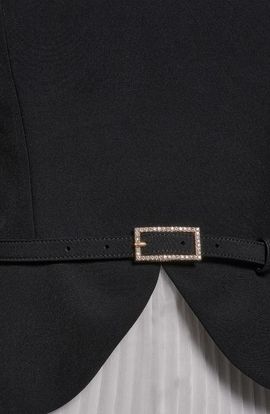 KARL LAGERFELD PARIS KARL LAGERFELD PARIS Belted Crepe Ballgown